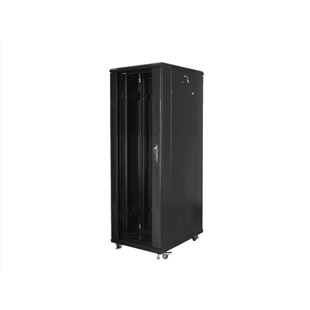 Lanberg | Rack cabinet 19" free-standing 47U/800x800 (flat pack) | FF01-8847-12B | Black – image 1