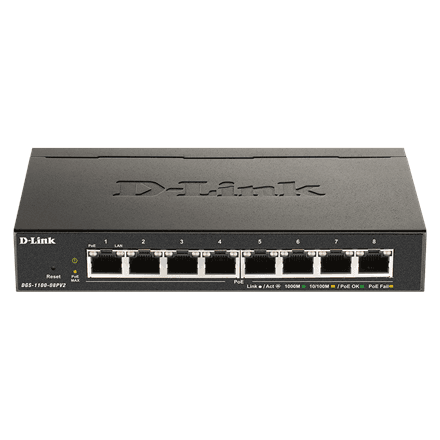 D-Link 8-Port Gigabit PoE Smart Managed Switch – nuotrauka 1