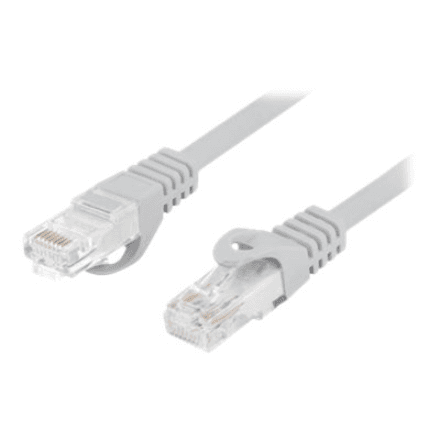 Lanberg | Patchcord Cat.6 UTP LSZH CU Fluke Passed | PCU6-10CU-0025-S | 0.25 m | Grey – image 1