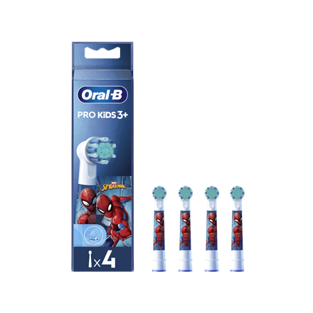 Oral-B Replacement Toothbrush Heads · EB10 4 refill Spiderman · Heads – nuotrauka 1