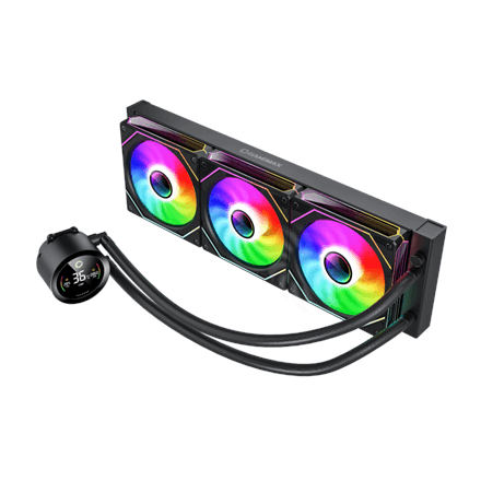 Gamemax CPU Liquid Cooler | ICEBURG 360 DIGITAL BK | Black – image 1