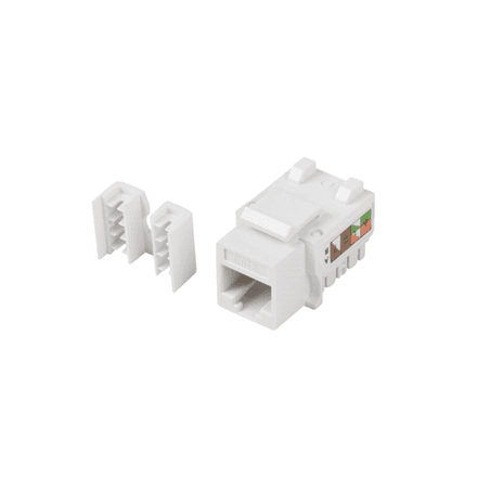 Lanberg | Keystone Module RJ45 to LSA CAT.6, UTP | KSU6-1090 | White – image 1
