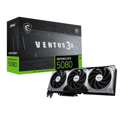 MSI GeForce RTX 5080 16G VENTUS 3X OC · NVIDIA · 16 GB – image 1