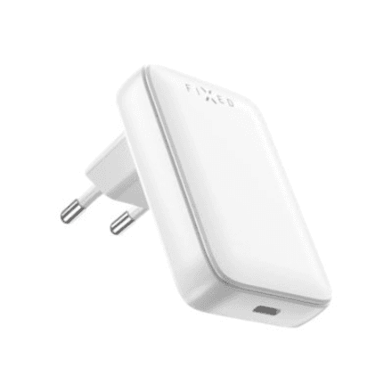 FIXED Slim USB-C Travel Charger, GaN, PD support, 30W, White | Fixed – nuotrauka 1