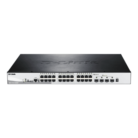 D-Link DGS-1510-28XMP/E 28-Port Gigabit Stackable POE Smart Managed Switch including 4 10G SFP+ | D-Link – image 1