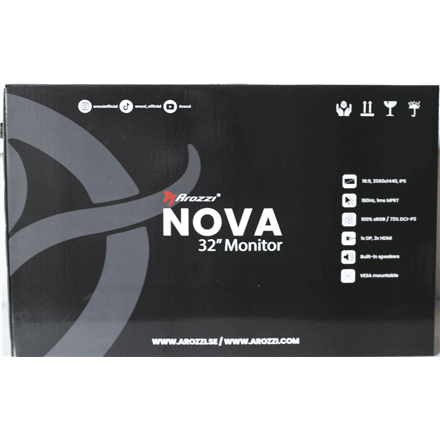 SALE OUT. Arozzi Nova 32" IPS, 180Hz, Computer Monitor - Black · Arozzi · Nova – image 1