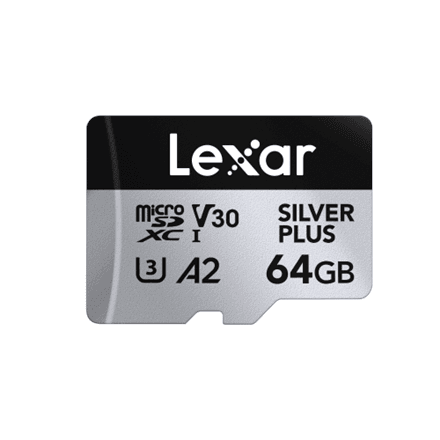 Lexar | SILVER PLUS | 64 GB | microSDXC | Flash memory class 10 – nuotrauka 1
