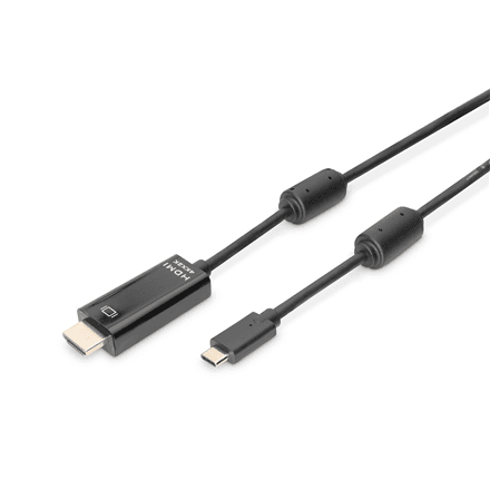 Digitus USB Type-C adapter cable, Type-C to HDMI A M/M, 2.0m, 4K/60Hz, 18GB, bl, gold · Digitus · USB Type-C adapter cable – image 1