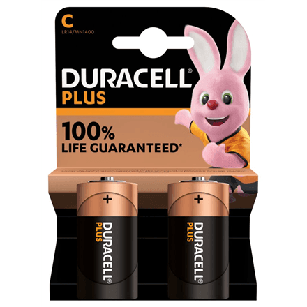 Duracell | Plus MN1400 | C | Alkaline | 2 pc(s) – image 1