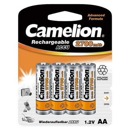 Camelion | AA/HR6 | 2700 mAh | Rechargeable Batteries Ni-MH | 4 pc(s) – nuotrauka 1