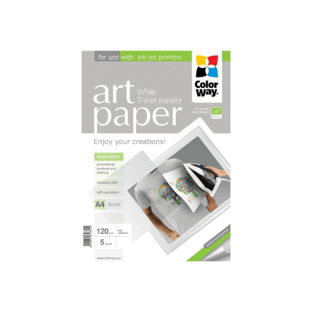 ART | Photo Paper T-shirt transfer (white) | 120 g/m² | A4 – nuotrauka 1