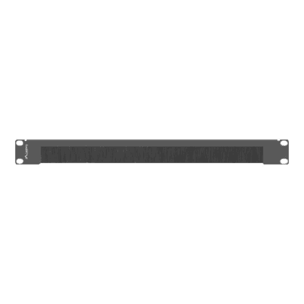 Lanberg 19" Brush Panel 1U | AK-1103-B | Black – nuotrauka 1