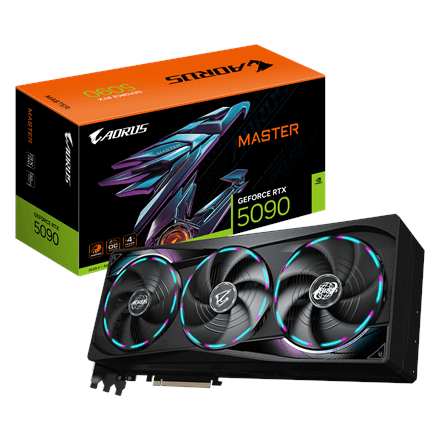 Gigabyte AORUS GeForce RTX 5090 MASTER 32G · NVIDIA · 32 GB – nuotrauka 1