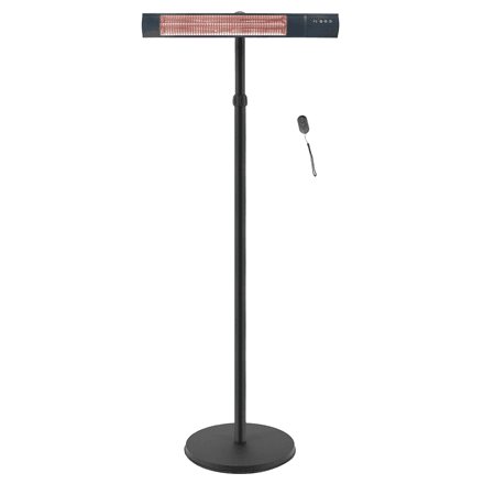 TunaBone Electric Standing Patio Heater, Single carbon golden tube · TB2580ST-01 · Patio heater – nuotrauka 1