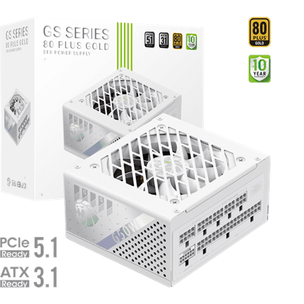 Gamemax PSU | GS 650G WH | 650 W | SFX | White | Full Modular – image 1
