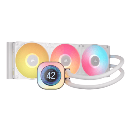 Corsair iCUE LINK TITAN 360 RX LCD Liquid CPU Cooler, White | Corsair – image 1
