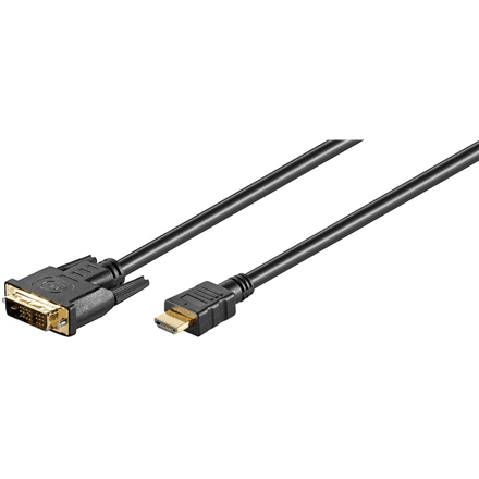Goobay DVI-D/HDMI cable, gold-plated – nuotrauka 1