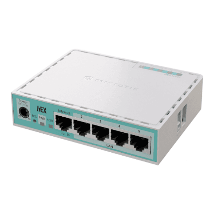 MikroTik RouterBOARD hEX – nuotrauka 1