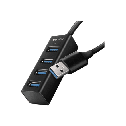 AXAGON Miniature metal four-port USB 3.2 Gen 1 hub | HUE-M1A – nuotrauka 1