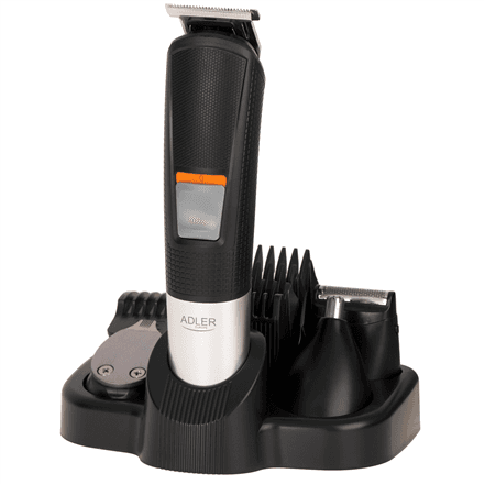 Adler Grooming set 5 in 1 | AD 2943 | Cordless | Number of length steps 4 | Black – nuotrauka 1
