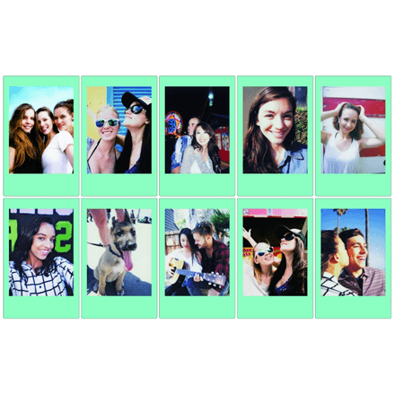 Fujifilm | Instax Mini | SKY BLUE FRAME (10pl) Instant Film | 54 x 86 mm – nuotrauka 1