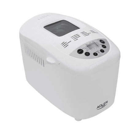 Adler | Bread maker | AD 6019 | Power 850 W | Number of programs 15 | Display LCD | White – image 1