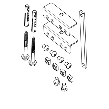 Vogels | Other | PFA 9126 Bracket kit for PFB 34xx | Silver – nuotrauka 1