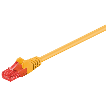 Goobay CAT 6, U/UTP | Patch cord | Yellow – nuotrauka 1