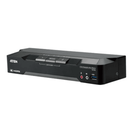 Aten CM1942 2-Port 4K DisplayPort Dual Display Mini-Matrix Boundless KVM Switch · Aten · 2-Port 4K DisplayPort Dual Display Mini-Matrix Boundless KVM Switch – nuotrauka 1