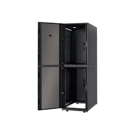 APC NetShelter SX Colocation 2 x 20U 600mm Wide x 1070mm Deep Enclosure with Sides Black | Schneider Electric – nuotrauka 1