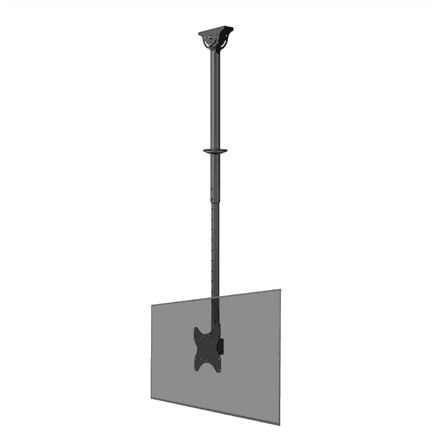 Neomounts CL35-340BL12 Monitor/TV mount Ceiling · Adjustable Height, Rotate, Tilt, Swivel · 23-42 " – nuotrauka 1
