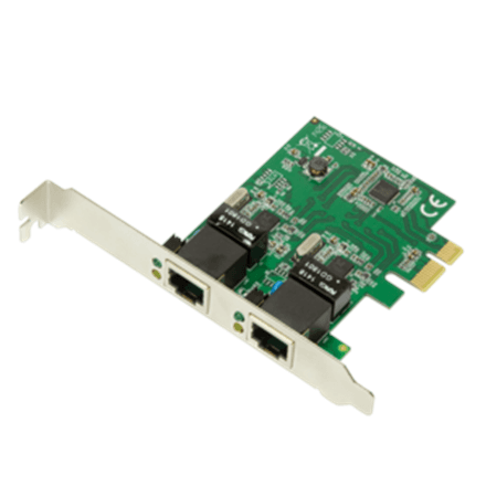 Logilink PC0075, 2-port Gigabit PCI Express network card · Logilink · 2 x Gigabit Lan (RJ 45) – nuotrauka 1