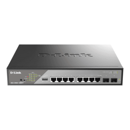 D-Link DSS-200G-10MPP/E 8-Port 10/100/1000 PoE Gigabit Ethernet Surveillance Switch | D-Link – nuotrauka 1