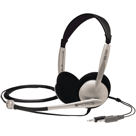 Koss | Headphones | CS100 | Wired | On-Ear | Microphone | Black/Gold – image 1