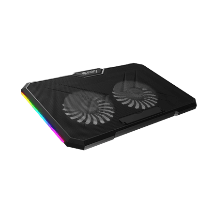 Fury Laptop Cooler Cooling Pad Fury Gunbai G3 Fans, RGB LED Light, 2 USB, 14.1-17.3" – image 1