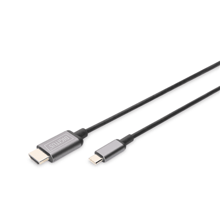 Digitus | USB Type-C to HDMI Adapter | DA-70821 | Black | USB Type-C | 1.8 m – nuotrauka 1