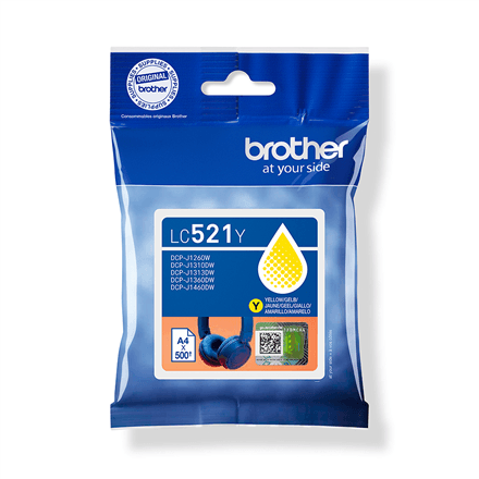 Brother LC521Y | Ink Cartridges | Yellow – nuotrauka 1