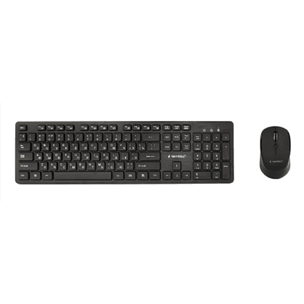 Gembird KBS-WCH-04-RU | Keyboard and Mouse Set | Wireless | Russian | Black – nuotrauka 1