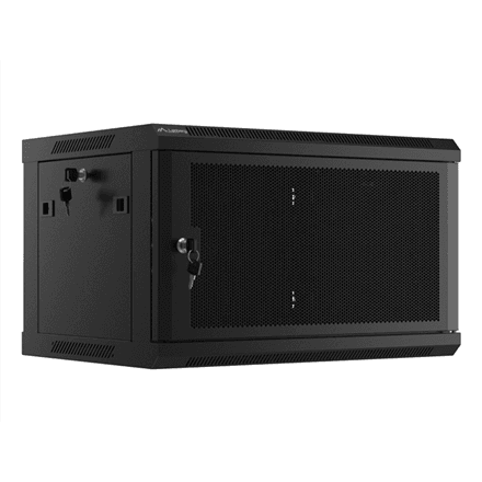 Lanberg Rack cabinet 19" wall-mount 6U/600x450 with perforated door (flat pack) – image 1