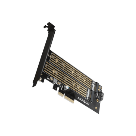 AXAGON PCI-Express x4 adapter to connect up to two M.2 disks to a computer | PCEM2-D – nuotrauka 1