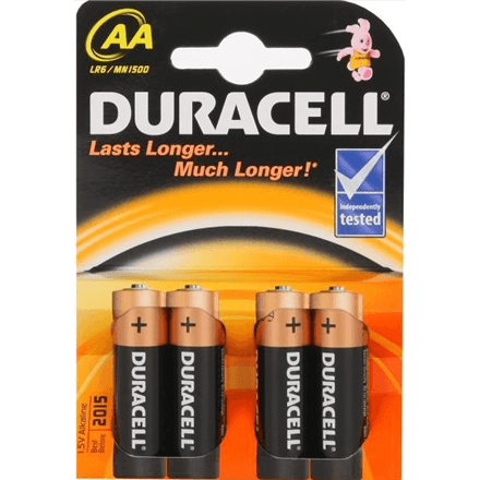 Duracell | AA/LR6 | Alkaline Basic MN1500 | 4 pc(s) – nuotrauka 1