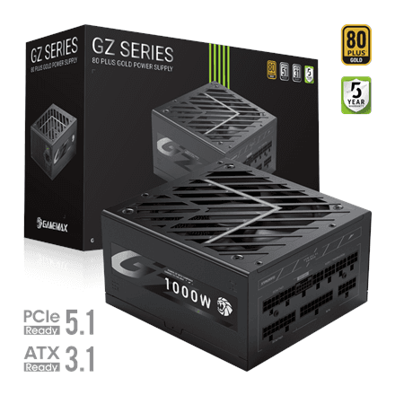 Gamemax PSU | GZ 1000G | 1000 W | Gold | Full Modular – image 1
