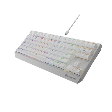 Genesis | THOR 230 | Mechanical Gaming Keyboard | Wired | US | Outemu Brown | White – nuotrauka 1