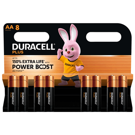 Duracell Plus Boost MN1500 BL8 | AA – nuotrauka 1