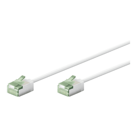 Goobay 74357 Ultra-Flexible CAT 8.1 Patch Cable, Slim, U/FTP, 0.15 m, White | Goobay – nuotrauka 1