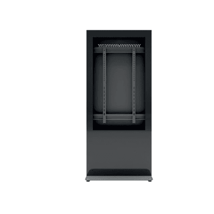 EDBAK Floor stand | IDS10.55 Indoor Public Display Totem with glass front | 55 " | Black – image 1