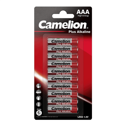 Camelion | LR03-BP10 | AAA/LR03 | Plus Alkaline | 10 pc(s) – nuotrauka 1