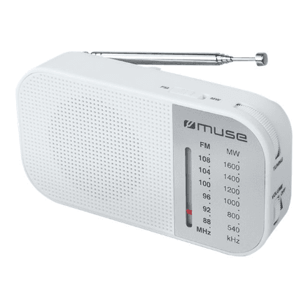 Muse | M-025 RW | Portable radio | White – nuotrauka 1