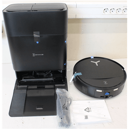 SALE OUT. Ecovacs DEEBOT T80S OMNI BLACK Vacuum cleaner, Robot, Wet&Dry, 24800Pa, TruEdge 3.0, AIVI 3D 3.0, 6400 mAh, Black + Auto-empty sta · Ecovacs Robotic Vacuum Cleaner · DEEBOT T80S OMNI BLACK – image 1