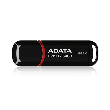 ADATA | UV150 | 64 GB | USB Type-A | Black – image 1